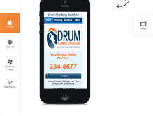 Tablet Screenshot of drumplumb.com